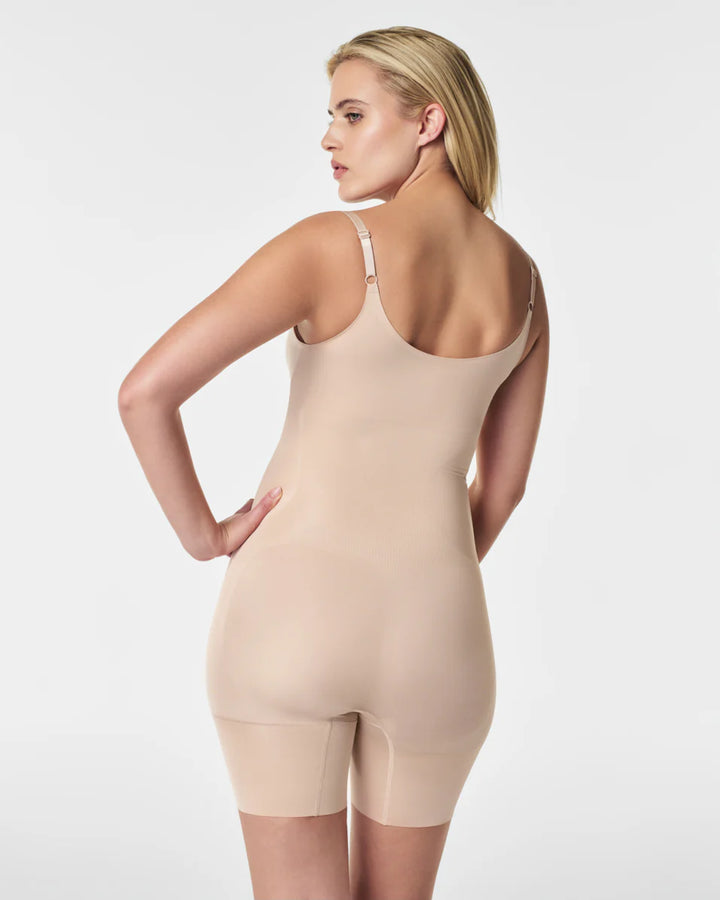 Oncore Open-Bust Mid-Thigh Bodysuit