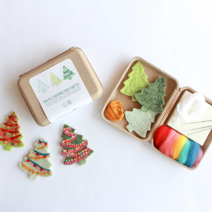 Mini Christmas Tree Felting Craft Kit