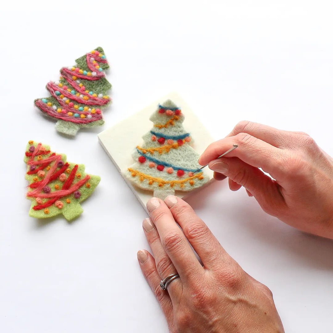 Mini Christmas Tree Felting Craft Kit