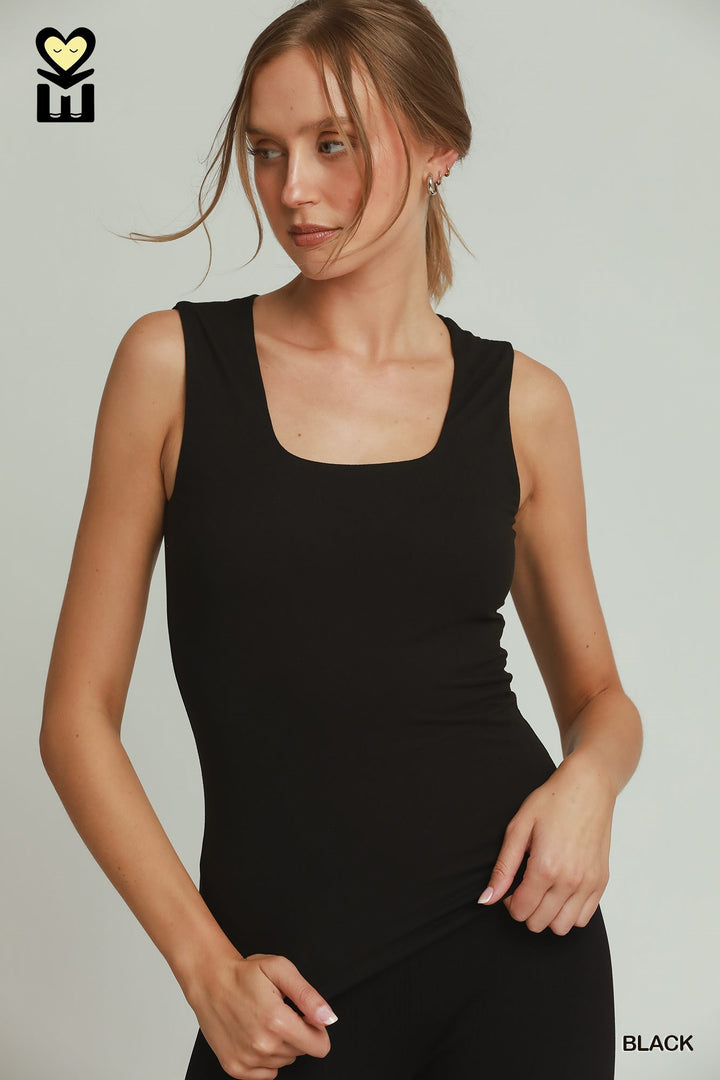 PULSEKNIT Double Lined Scoop Neck Camisole