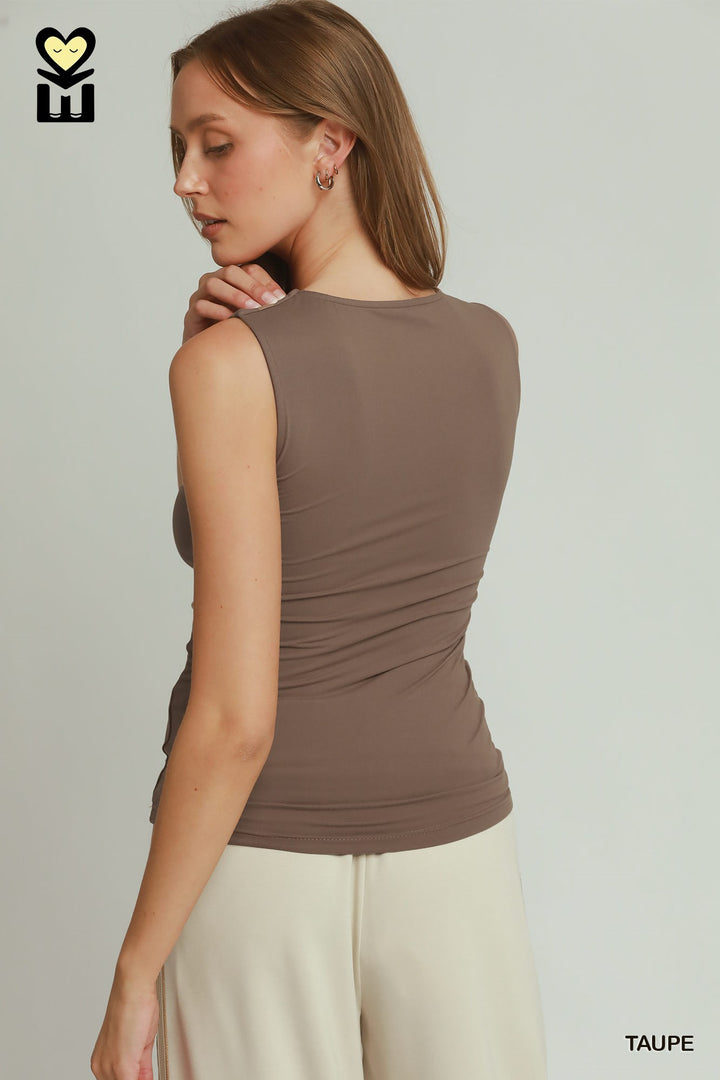 PULSEKNIT Double Lined Scoop Neck Camisole