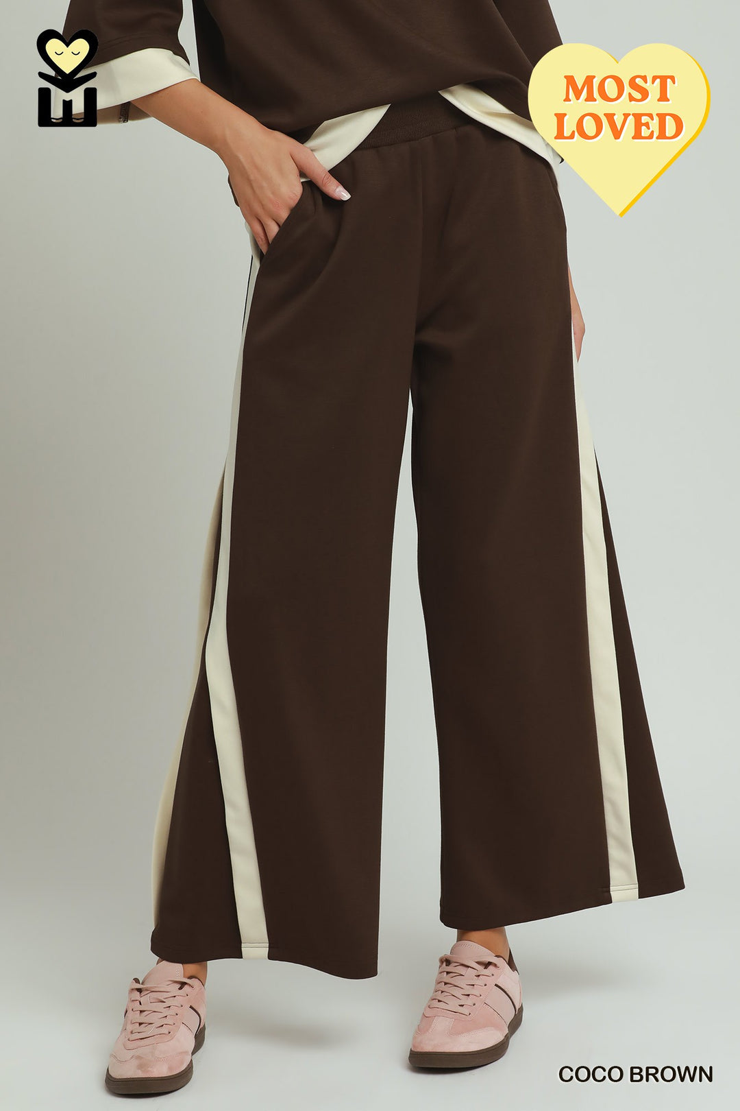 Luxeknit Colorblock Side Stripe Straight Pants