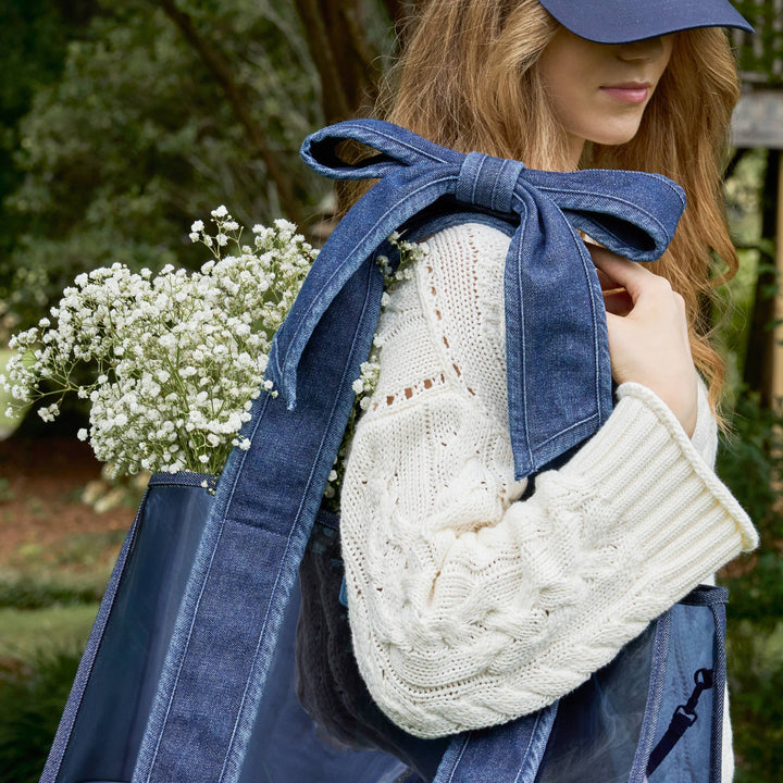 Case-Mate Denim Bow Jelly Tote Bag (Classic)