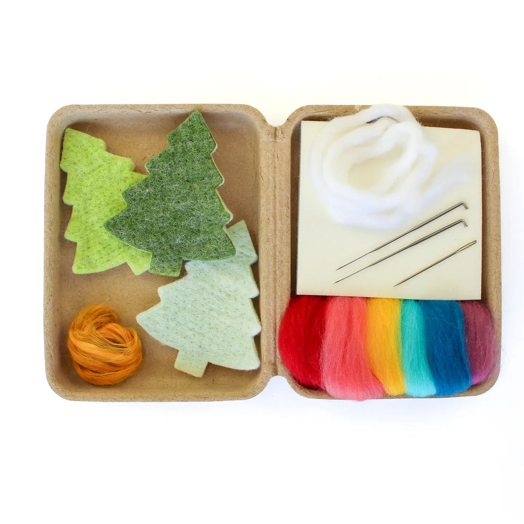 Mini Christmas Tree Felting Craft Kit