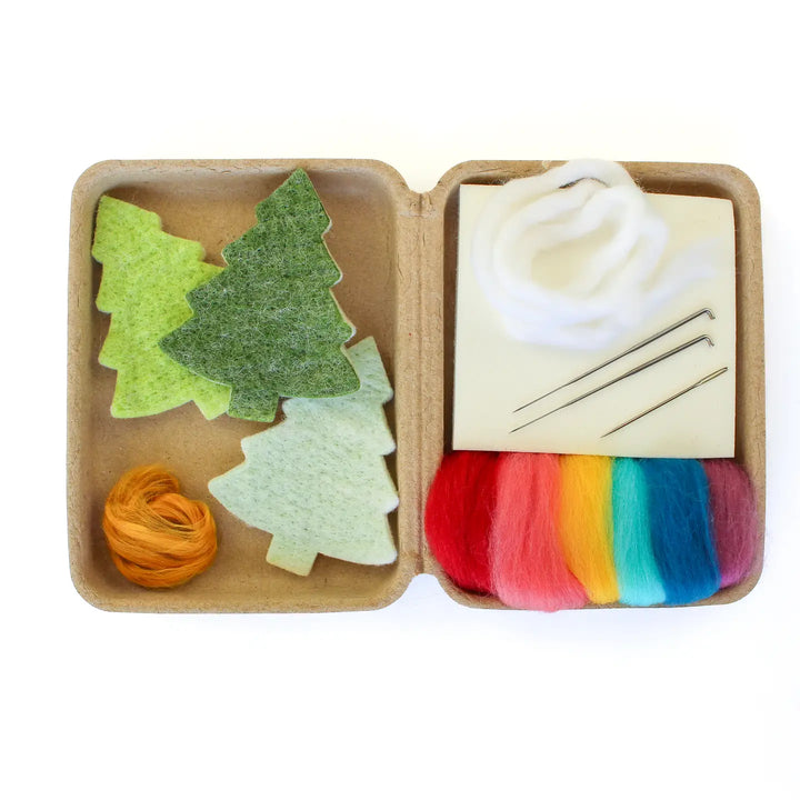 Mini Christmas Tree Felting Craft Kit