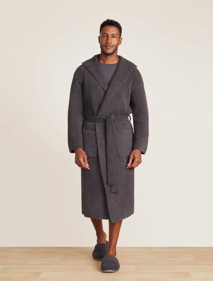 CozyChic Ribbed Hooded Robe