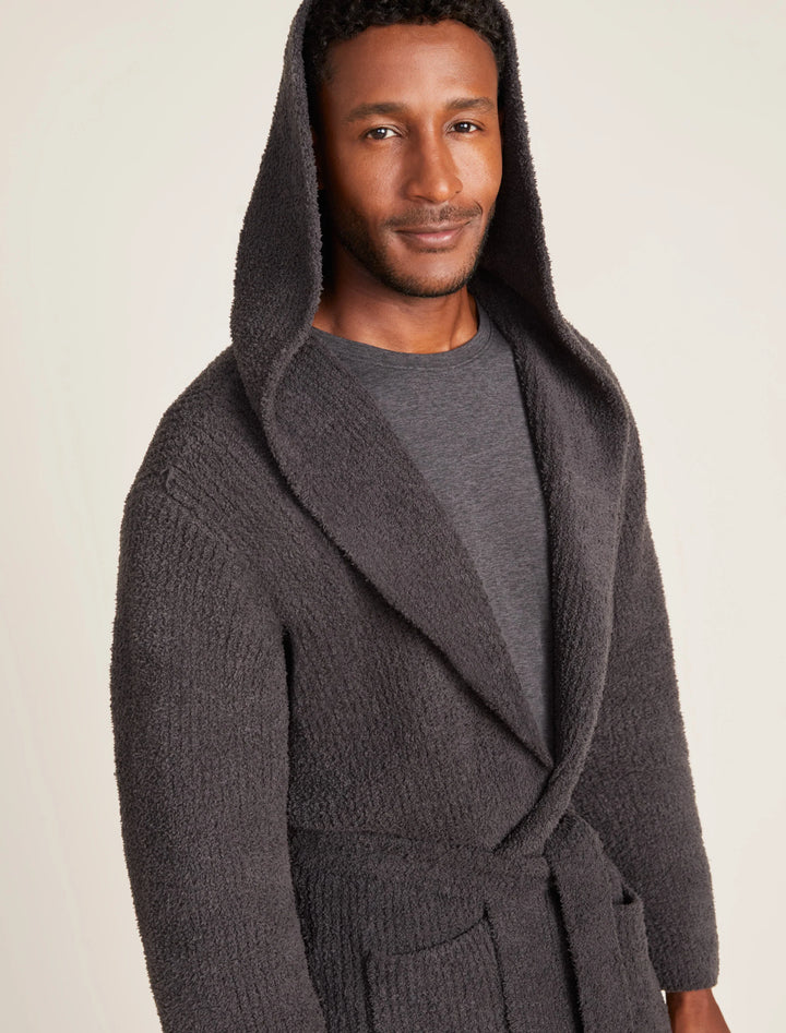 CozyChic Ribbed Hooded Robe