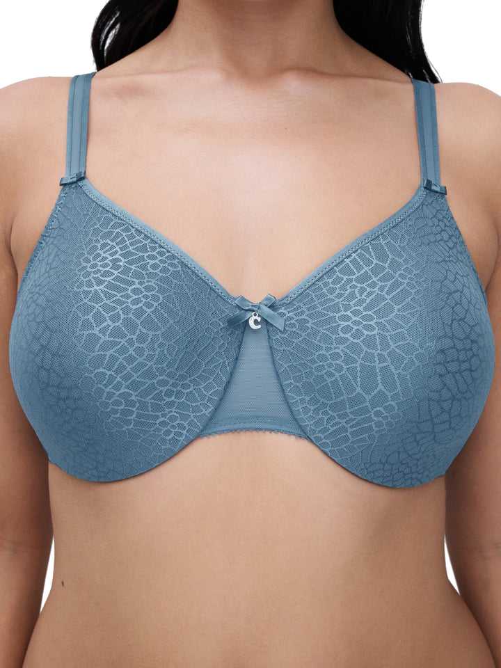 C Magnifique Blue Jeans Underwire Minimizer Bra
