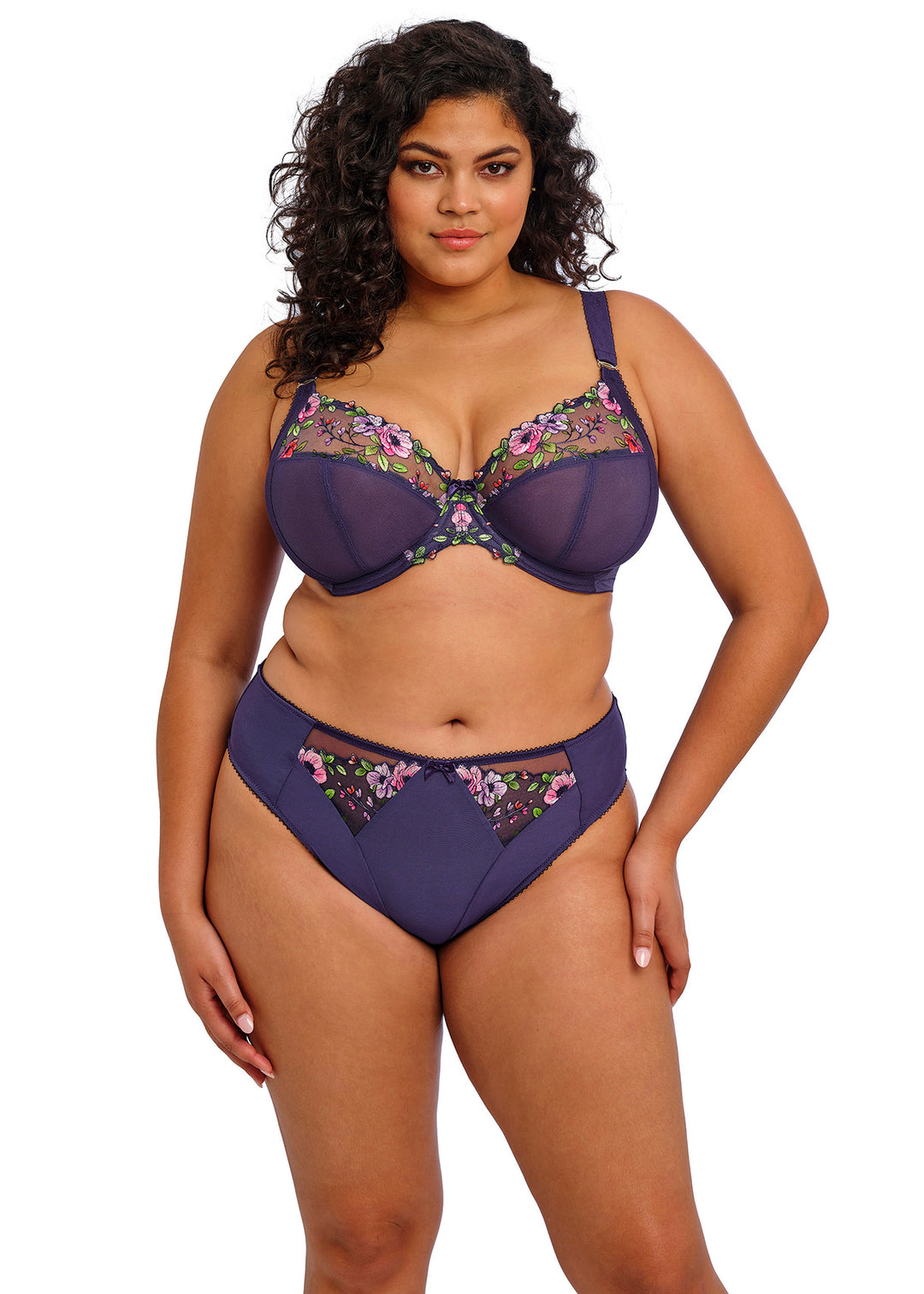 Himari Midnight Underwire Plunge Bra