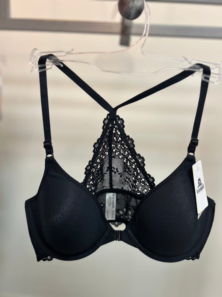 Inspired Eyelet Front Closure Underwire Bra