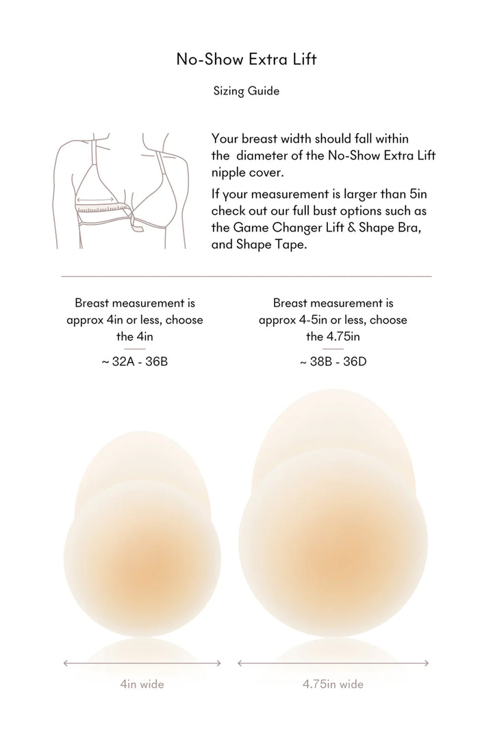 No-Show Adhesive Extra Lift Nipple Covers