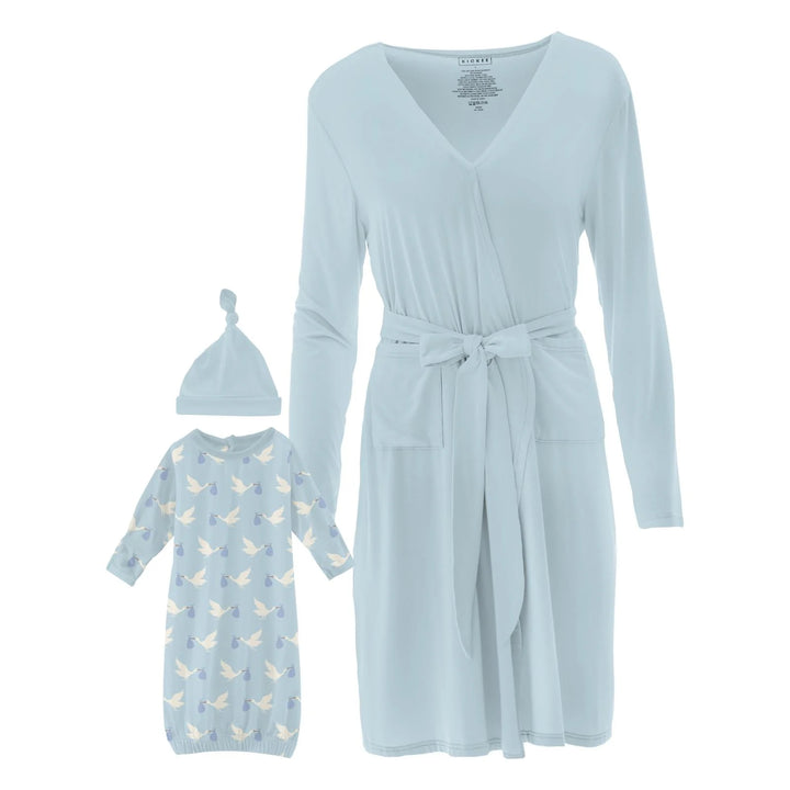 Women's Lounge Robe & Layette Gown Set