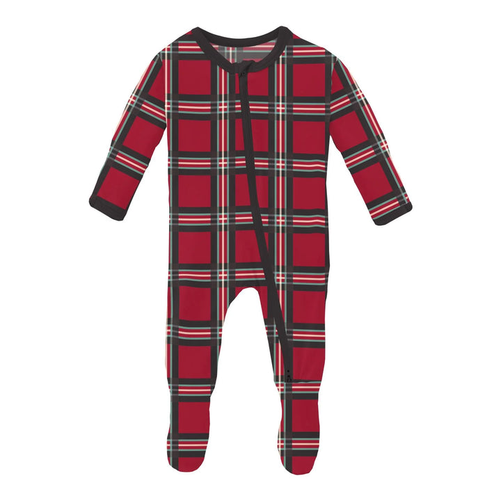 Classic Holiday Footie PJ w/ 2 Way Zipper