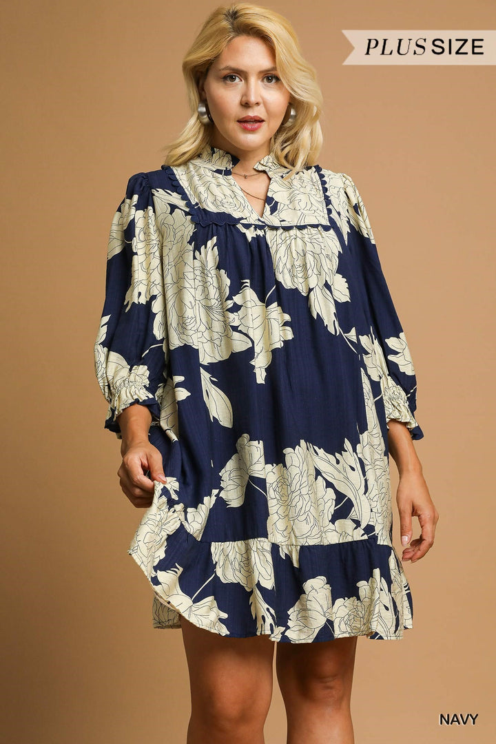 Floral Tiered Babydoll Dress