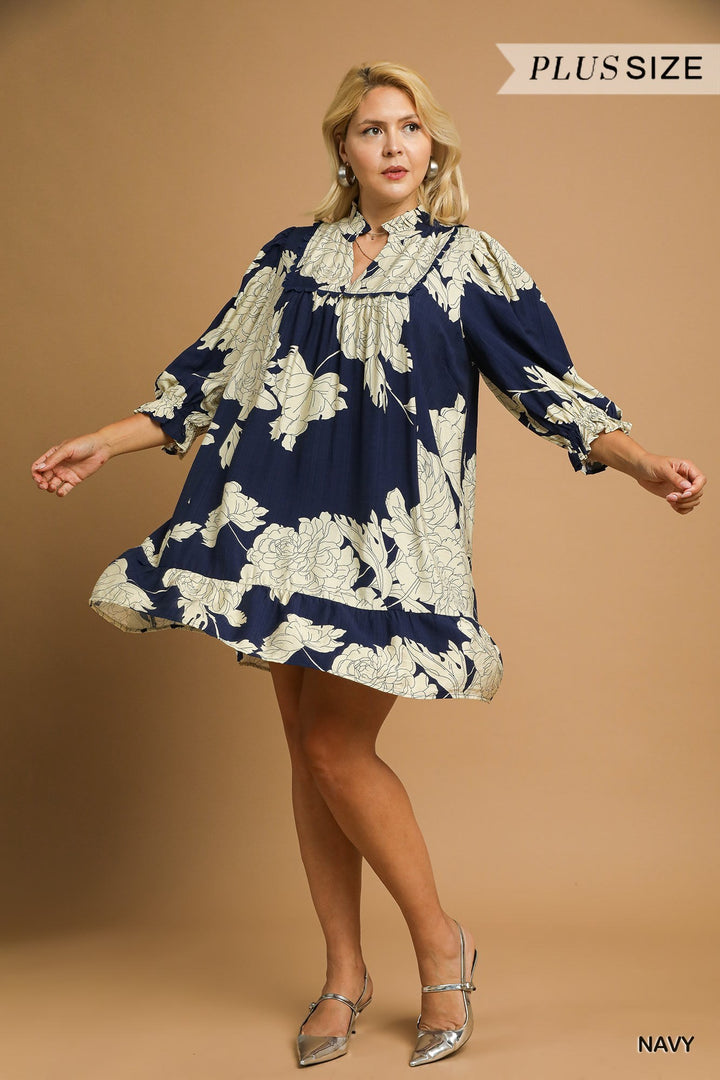 Floral Tiered Babydoll Dress